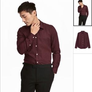 New with tags Men’s maroon collared shirt